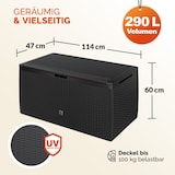 thumbnail of CASARIA® Auflagenbox Rato Plus 100 kg belastbar Anthrazit