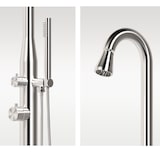 thumbnail of Sined Stintino Edelstahldusche 316l Mit Schwenkbarer Kopfbrause Fusswaschhahn Und Handbrause Inox