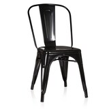 thumbnail of Gasfrit - Silla tolix negra con respaldo pack 4 unidades