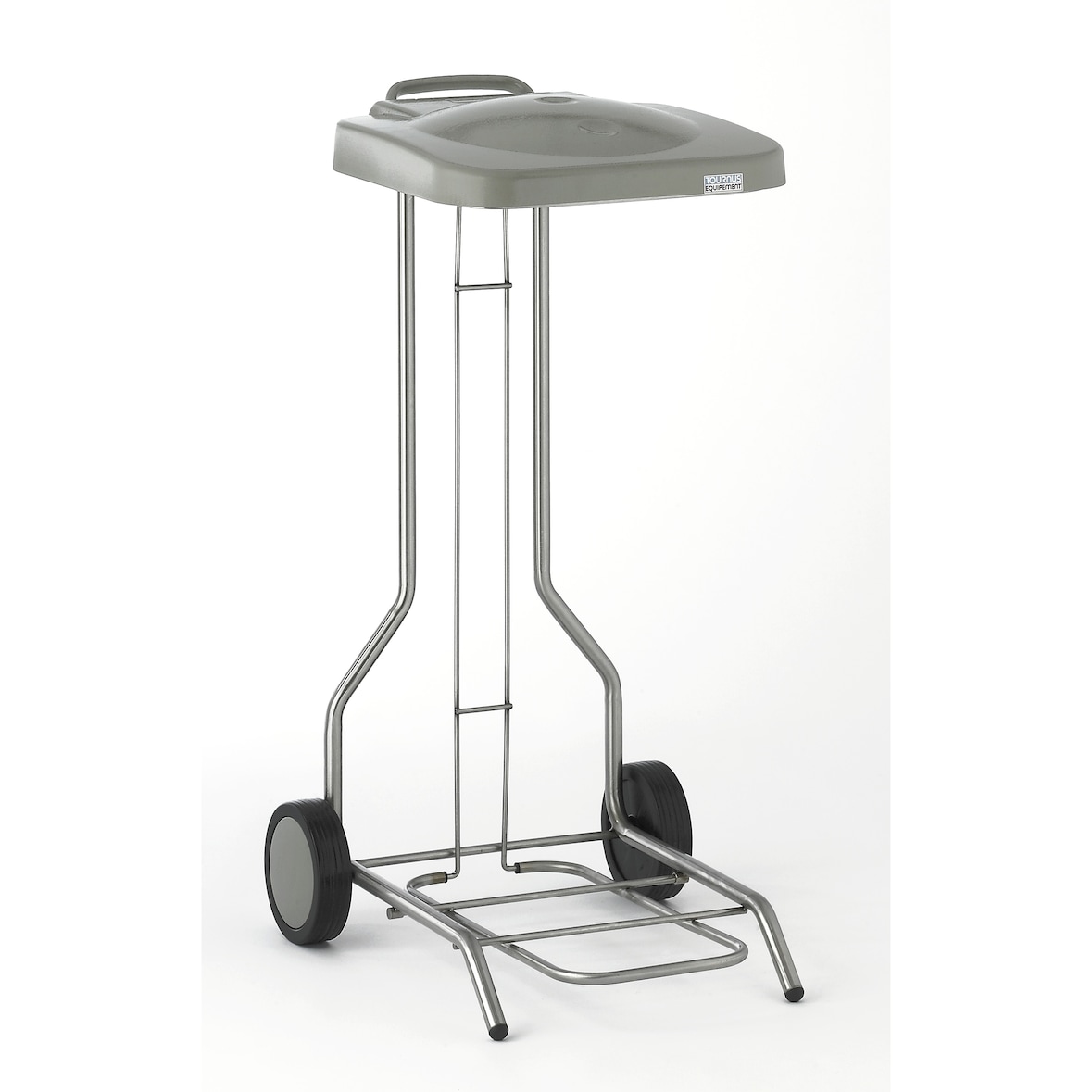 Tournus Müllsackhalter mit Deckel auf Rollen für Säcke 100 - 130 Liter  Abmessungen B x T x H : 450 x 535 x 900 mm