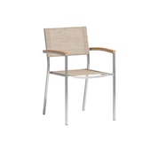 thumbnail of acamp Stapelsessel Skye 6-er Set Gestell aus Edelstahl, mit Teakholz-Armlehnen, Bezug aus wetterfestem Acatex-Gewebe 26745