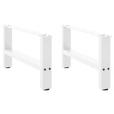 thumbnail of vidaXL Couchtischbeine Weiß 2 Stk. 70x(30-31) cm Stahl
