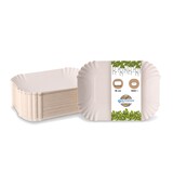 thumbnail of BIOZOYG 1000 Stück Einwegschalen 18 x 13 x 3 cm, weiß, Pappschalen, Kartonschiffchen für Fingerfood, Pommes, Snacks und Currywurst, nachhaltig