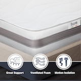 thumbnail of The White Stone matras 135x210 Basic, antibacterieel, mijtwerend, anti-allergisch | Hoogte 20 cm | Made in Italy