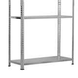 thumbnail of Pack 2 modulare SteelSmart-Metallregale mit 4 grauen Regalen, 160 kg, 145 x 30 x 70 cm, 7house