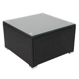 thumbnail of Décoshop26 - Salon de jardin pour balcon jardin lounge set sofa polyrotin noir coussin gris foncé 04_0003248