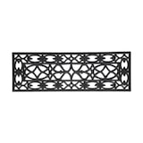 thumbnail of Relaxdays Fußmatte Gummi, 75 x 25 cm, wetterfest, rutschfest, Türvorleger innen & außen, Gummimatte Ornamente, schwarz