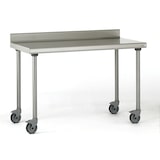 thumbnail of Tournus Equipement Table inox adossée sur roues longueur 1000 mm Tournus - 414991