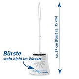 thumbnail of WC-Garnitur - weiß - Stiel mit schwarzem Silikonbürstenkopf - 10 WC-Bürsten