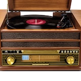 thumbnail of Tourne-Disque Evidence Acoustics EA-PL400 - Vinyle 33/45/78, 60W PMPO, Radio FM, CD, Cassette, Bluetooth USB, REC, rétro, Bois