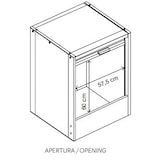 thumbnail of Mobile armadio coprilavatrice a serrandina in plastica resina L67xP59xH91cm Garofalo