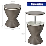 thumbnail of Resfriador 30L, mesa climática com tampo extensível, balde estilo vime externo, ideal festas, piscinas e quintais