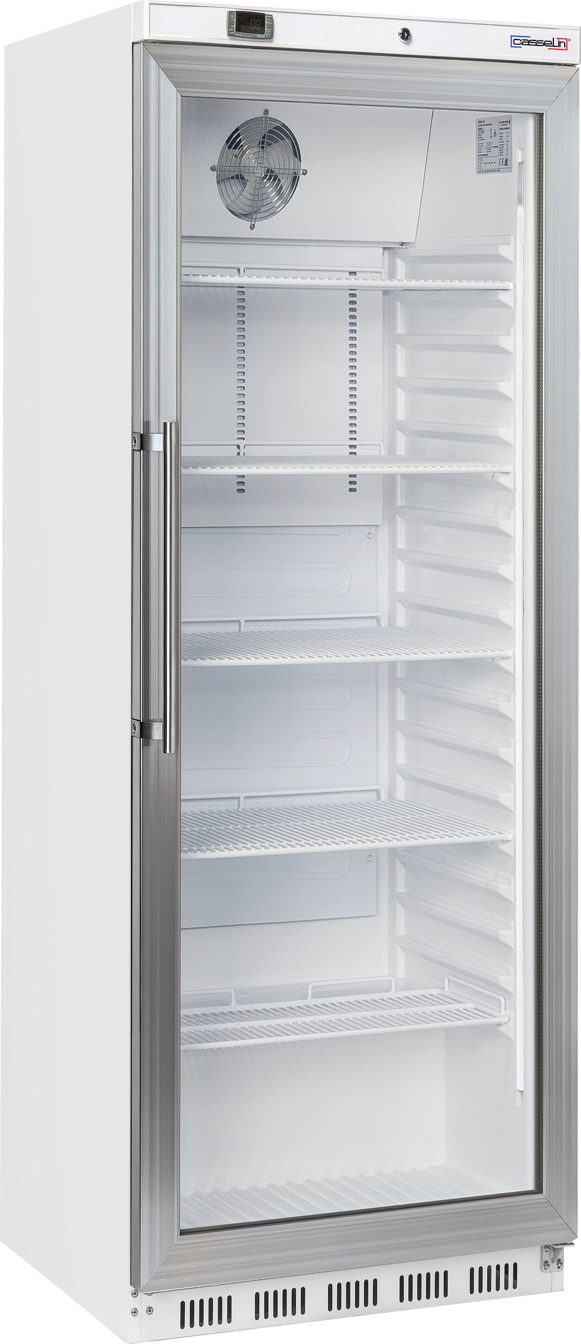 Kühlschrank mit Glastür 400 L Weiß CAPV400LB Casselin