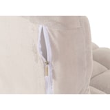 thumbnail of Poltrona de chão HWC-N43, poltrona de chão reclinável com almofada dobrável 6 posições de reclinação, estrutura robusta em veludo ~ cinzento-creme