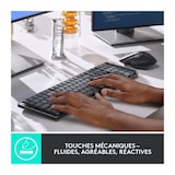 thumbnail of Logitech - Clavier Sans Fil - Mx - Mecanique - Retroeclaire Performant - Graphite