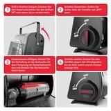 thumbnail of EVOCAMP tragbare Gasheizung, Heizstrahler kompakte Heizung für Zelte und Werkstätten, Sauerstoffmangelsicherung mit 28 Gaskartuschen 227g