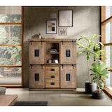 thumbnail of Alacena de estilo industrial en madera de mango y toques en metal