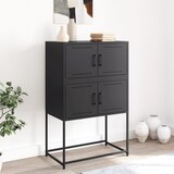 thumbnail of vidaXL Sideboard Schwarz 68,5x38,5x107 cm Stahl