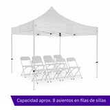 thumbnail of Carpa Cenador Plegable Profesional 3x3m Azul | Estructura Acero Reforzado 32x32x1 mm | Resistente para Exterior y Eventos