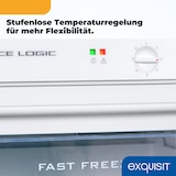 thumbnail of Exquisit Gefrierschrank, 232 Liter, Standgerät, 4-Sterne-Gefrieren, Toplader, Kühltruhe, manuell, GS27-H-280E weiss