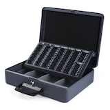 thumbnail of Premium Geldkassette XL aus robustem Stahl  inkl. Euro Münzbrett 2 Tragegriffe