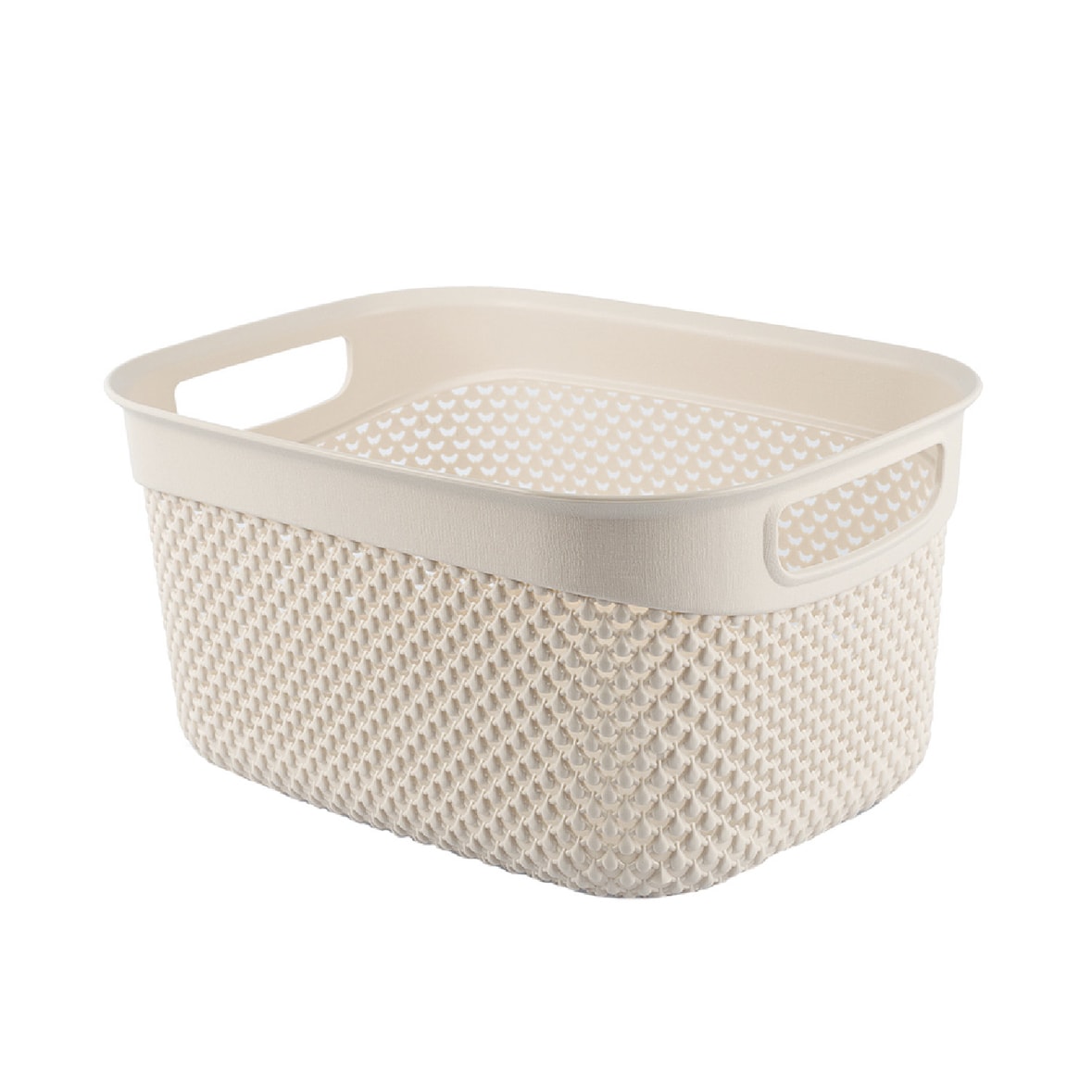 Cesta Alta de Ordenación Rectangular 6,6 Litros Beige 7house