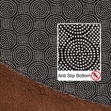 thumbnail of Teppich Wohnzimmer Einfarbig Pflegeleicht Waschbar Schlafzimmer OEKO-TEX Rund Braun 120x120 cm Schadstoffgeprüft – LECH von Kadima Design