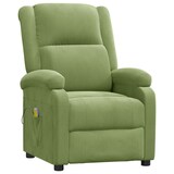 thumbnail of vidaXL Massagesessel Hellgrün Samt