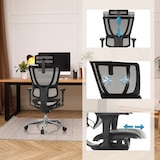 thumbnail of Bürostuhl / Chefsessel ERGOHUMAN SLIM ULTRA GEN2 Netzstoff schwarz hjh OFFICE