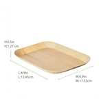 thumbnail of Ecolomique - 50Pcs - Plateau decor bois  clair laminé  155x105mm H12mm