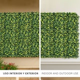 thumbnail of WellHome – Kunstmatige Verticale Tuin – Hekkenpaneel 100x100 cm voor binnen en buiten – Bladeren in groen en geel