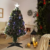 thumbnail of WellHome - Árbol de Navidad de fibra óptica con 20 Luces LED Multicolor con estrella 43x43x90cm
