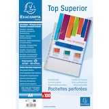 thumbnail of Exacompta 5750E 10x Packung mit 100 Prospekthüllen A4, PP glatt, hohe Qualität - Kristall