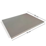 thumbnail of Giemme Spoleto - Professionele RVS werkplaatsschaal AISI 304, 70 x 56 cm met voorzijde en antislipmat