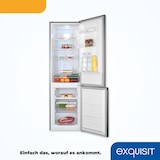 thumbnail of Exquisit Kühl-Gefrierkombination KGC265-70-NF-040C inoxlook | 253 L Volumen | Kühl Gefrierkombination No-frost | Türanschlag wechselbar