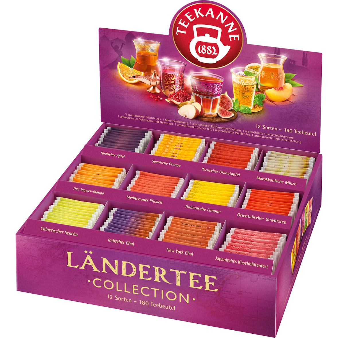Teekanne Ländertee Collection Box 180 Teebeutel (383 g)