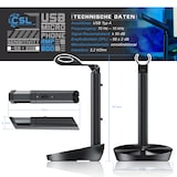 thumbnail of CSL USB Desktop Mikrofon mit Windschutz RMP 800 Tischmikrofon / Standmikrofon