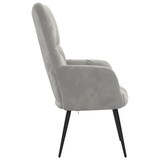 thumbnail of Chaise de relaxation Gris clair Velours Modèle Orion Office Essence