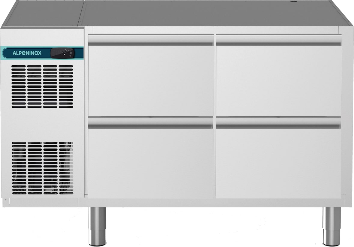 ALPENINOX Kühltisch (2 Abteile) CLM 650 2-7031, 265 Liter