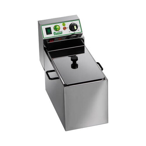Friggitrice elettrica banco professionale 8 litri cm 27x49x36 RS1025