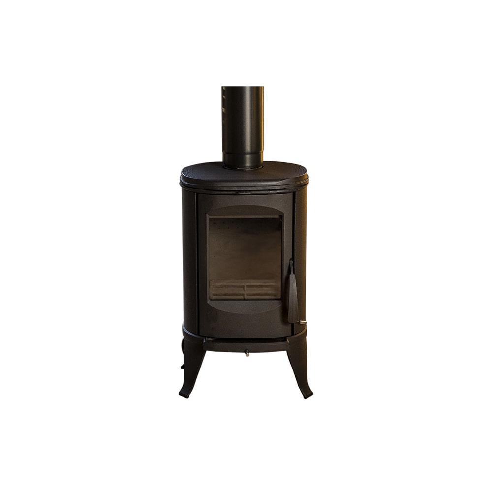 FUNDICIO - Estufa de Leña de Hierro Fundido Modelo ELIPTIKO de 7,5 kW - ECODESIGN