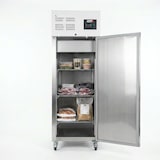 thumbnail of Romux® Gefrierschrank mit 1 Tür 68 cm mit Umluftkühlung | Gastro Gefrierschrank aus Edelstahl mit 600 L Kapazität - 3 Einlegeböden und 580 W