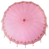 thumbnail of vidaXL Balinese Parasol Roze (210-220) x 260 cm Katoen en massief hout