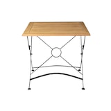 thumbnail of METRO PROFESSIONAL Inklapbare horeca tafel Baviera, acaciahout/staal, 80 x 80 cm, naturel/zwart