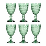 thumbnail of Solycarpa Juego 6 Copas Color Verde Transparente Personalizado para Fiesta, Boda o Bautizo Original y Resistente