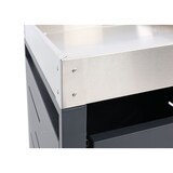 thumbnail of 1er-Mülltonnenverkleidung | HxBxT 110x60x62cm | 80-240 Liter | Mülltonnenbox Pflanzkasten Edelstahl-Metall