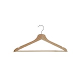 thumbnail of aro Grucce in legno FSC, 43 x 1,2 x 22 cm, ideale per camicie, con ganci per gonne, 12 unità