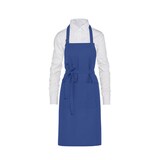 thumbnail of LISBON - Cotton Heavyweight Bib Apron with Pocket: One Size / Enamel Blue