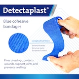 thumbnail of Bande de contention bleu auto-Adhérente 6cmx2m avec compresse 6cmx8cm X1 - Detectaplast