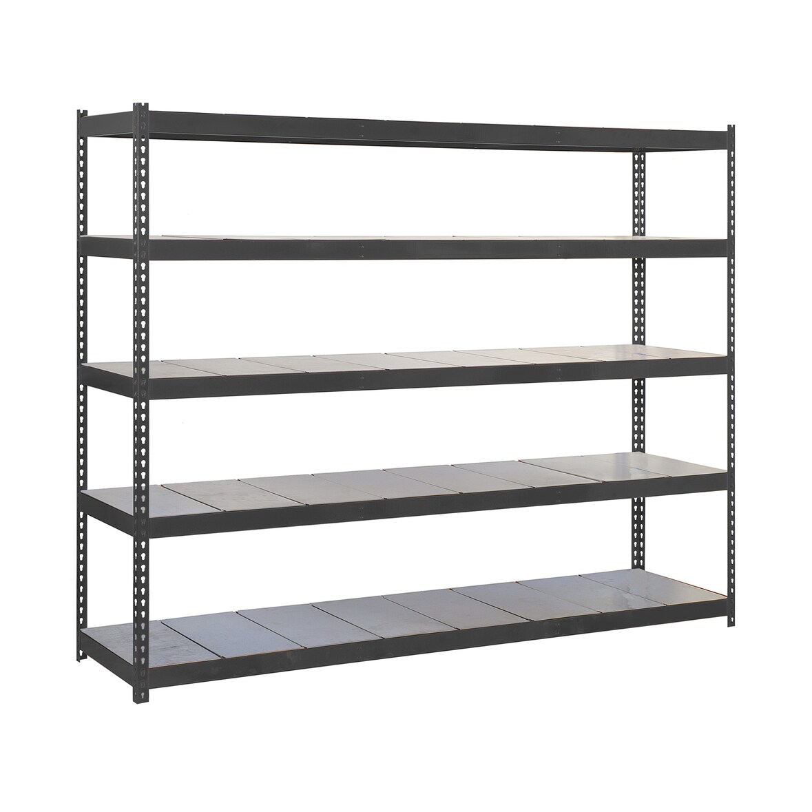SimonRack Industrieregal, 2000x1500x900 mm, 600 kg am Biegepunkt, 5 Metallböden, Garagenregal, Anthrazit/Verzinkt- Simonforte